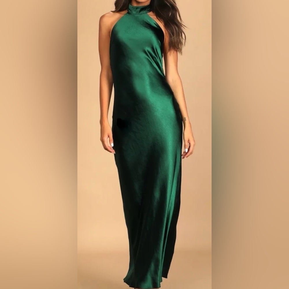Lulu's Emerald Green Maxi Dress